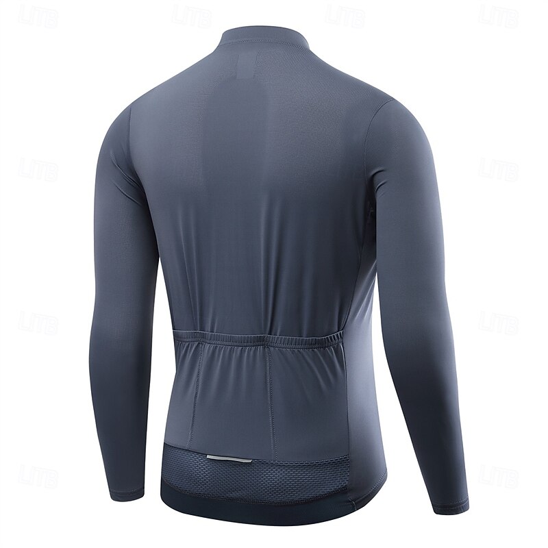 WOSAWE Summer Men's Bicycle Cycling Long Sleeve Top Quick Dry Breathable Moisture Transferring Sweat Transferring Sports Top Cycling Jersey BT2863