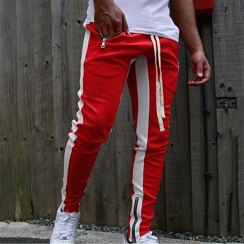 Men's Joggers Sweatpants Running Pants Athletic Pants GYM Pants Drawstring Zipper Pocket Pants / Trousers Outdoor Sports & Outdoor Athletic Quick Dry Lightweight Soft Marathon Workout Walking3