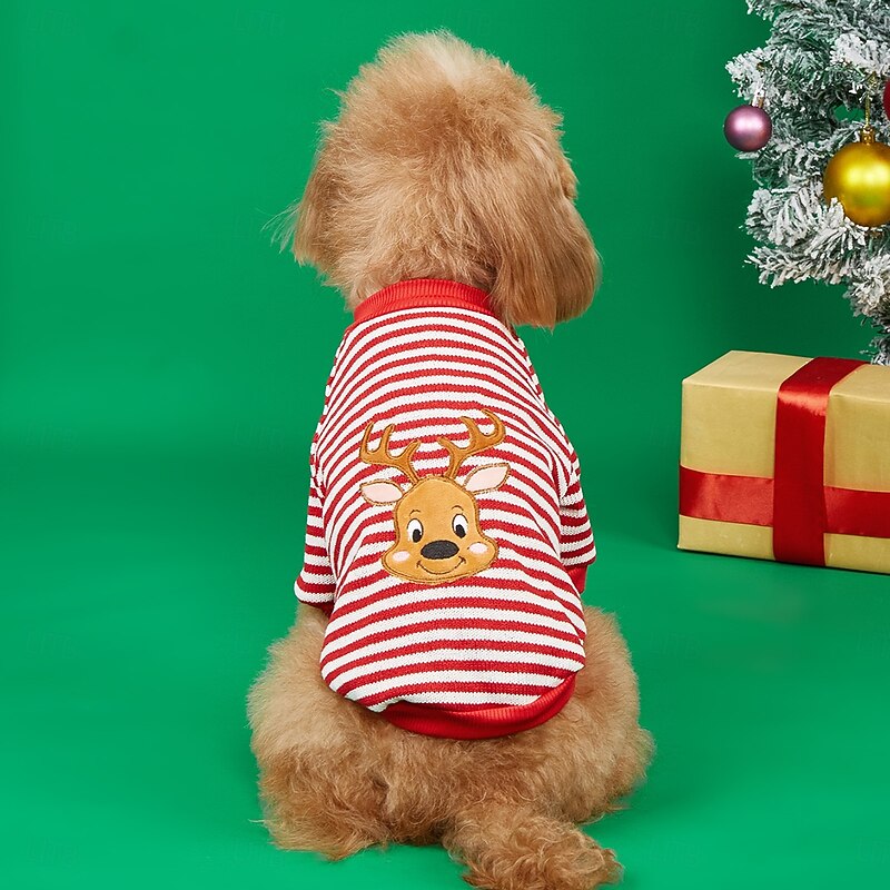 Dog Cat Ugly Christmas Sweater Jumper Pullover Christmas Outfit Cute Turtleneck Knit Warm Christmas Outdoor Indoor Homewear Small