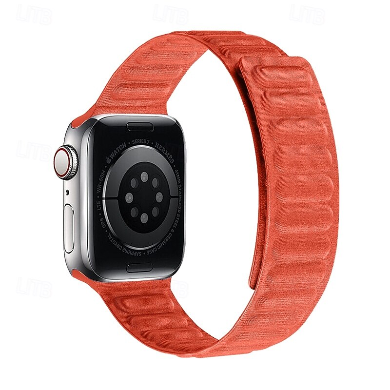 Solo Loop Compatible with Apple Watch band 38mm 40mm 41mm 42mm 44mm 45mm 49mm Magnetic Clasp Adjustable Silicone Strap Replacement Wristband for iwatch Ultra 2 Series 9 8 7 SE 6 5 4 3 2 13
