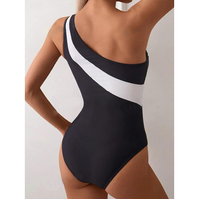 Women's Swimsuits One Piece Swimsuit Beach Wear Summer Striped Sleeveless Bathing Suits2