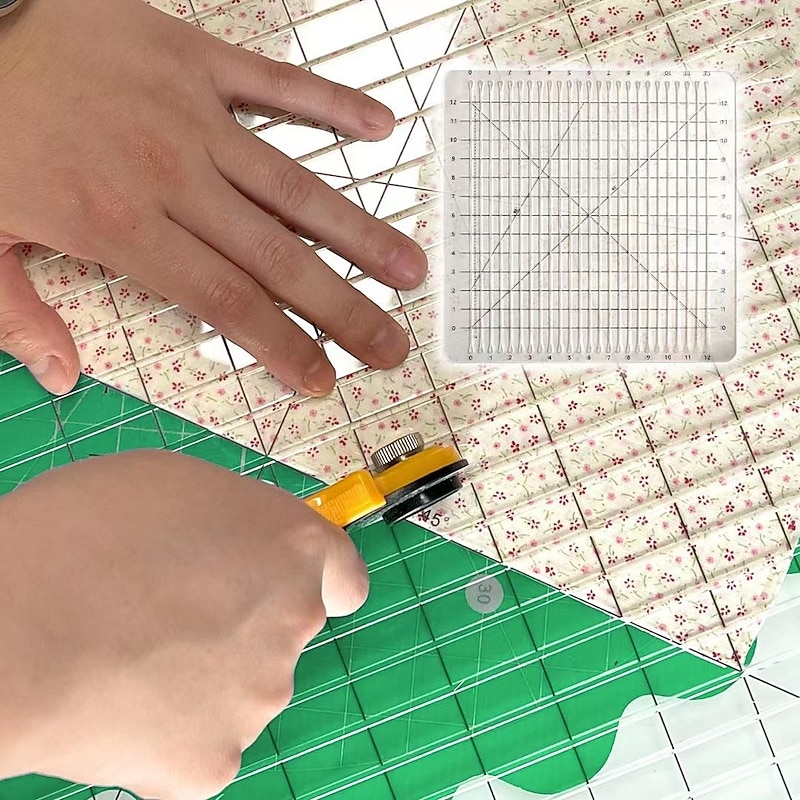 5 in 1 Quilt Cutting Template, Slotted Rulers for Quilting and Sewing Quilt Strip Rulers for Fabric Precise Cutting2