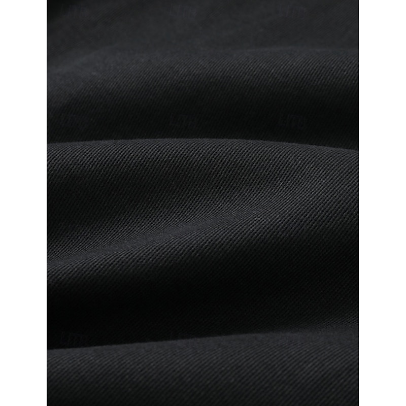 Men's Cargo Pants Trousers Chino Pants Casual Pants Elastic Waist Multi Pocket Straight Leg Plain Comfort Soft Full Length Outdoor Casual Daily Fashion Streetwear Black Khaki3