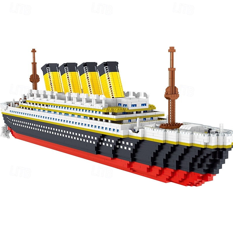 Titanic Ship Model Building Block Set 3D Puzzle Sets DIY Educational Toys Bricks Toy-with 4173Pcs Micro Mini Blocks Ideal Gift for Kids & Adults4
