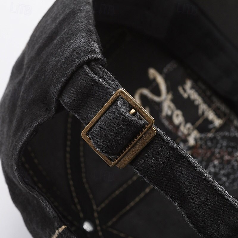 Men's Baseball Cap Sun Hat Cowboy Hat Black Red Cotton Vintage Style Fashion Daily Theme Party Quotes & Sayings Sunscreen4