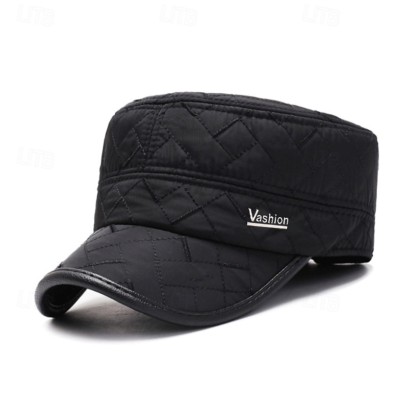 Men's Flat Cap Baseball Cap Sun Hat Black Blue Cotton Embroidered Fashion Casual Street Daily Letter Adjustable Sunscreen Breathable2