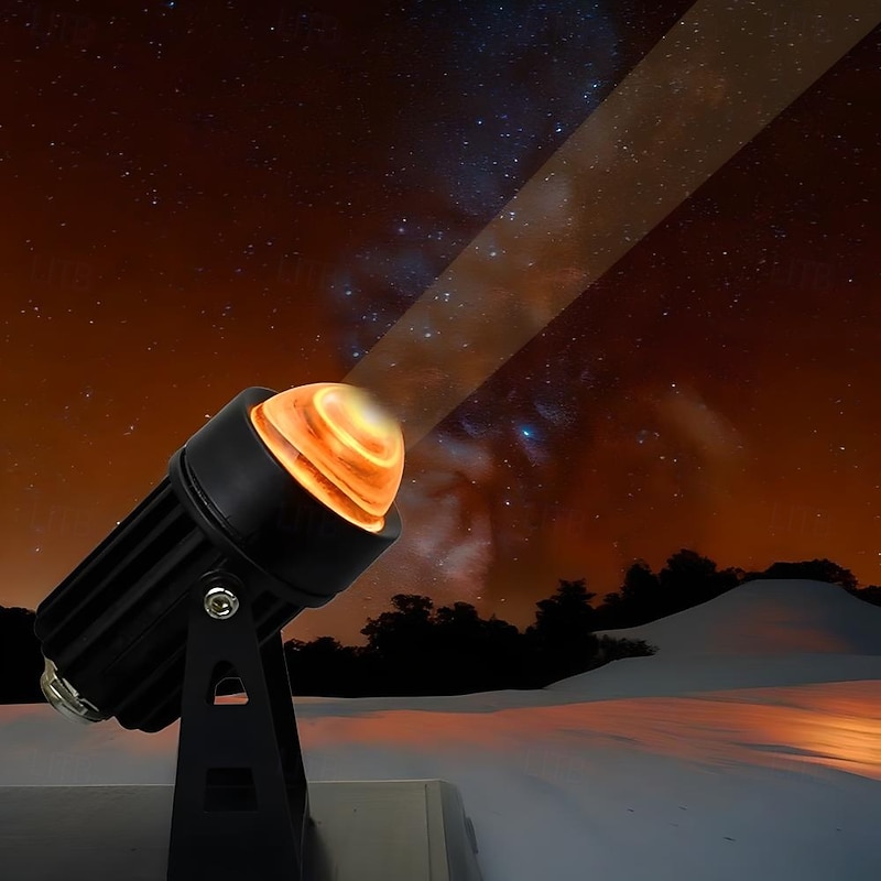 5W Outdoor LED Spotlight, Red, Green, Blue RGB Landscape Lighting, IP66 Waterproof Wall Light for Garden and Pathway 220V for Halloween