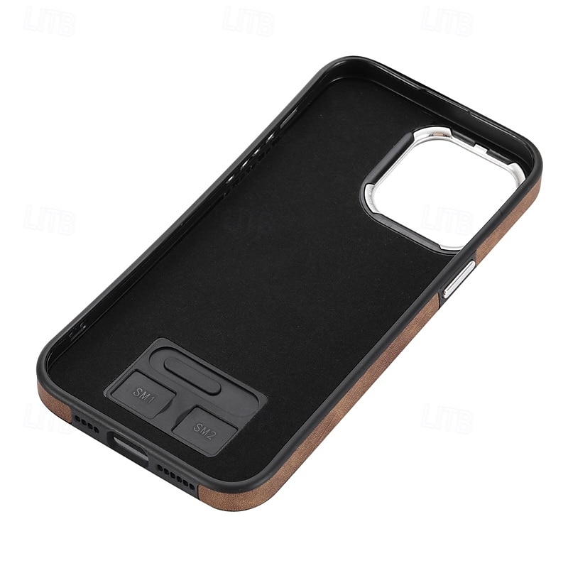 Phone Case For iPhone 16 15 14 Pro Max Plus 13 12 11 Pro Max Back Cover Magnetic Support Wireless Charging Shockproof Retro TPU PU Leather4