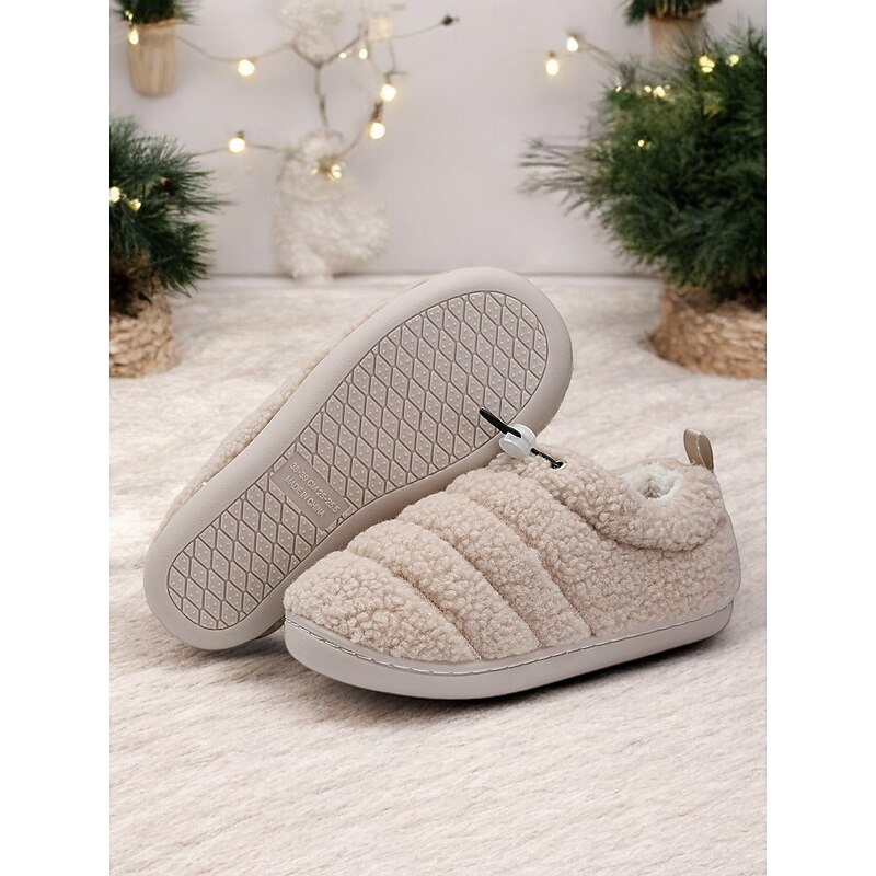 Cozy Fleece Lined Indoor Slippers with Non-Slip Sole – Warm Plush Home Shoes for Women3