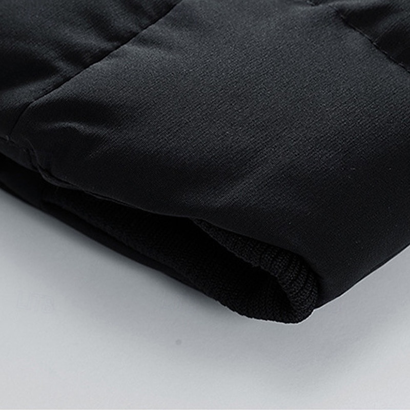 Men's Puffer Vest Padded Vest Gilet Quilted Vest Daily Date Vacation Fashion Casual Fall & Winter Pocket Polyester Warm Comfortable Plain Zipper Hooded Regular Fit Black Yellow Red Green Vest2