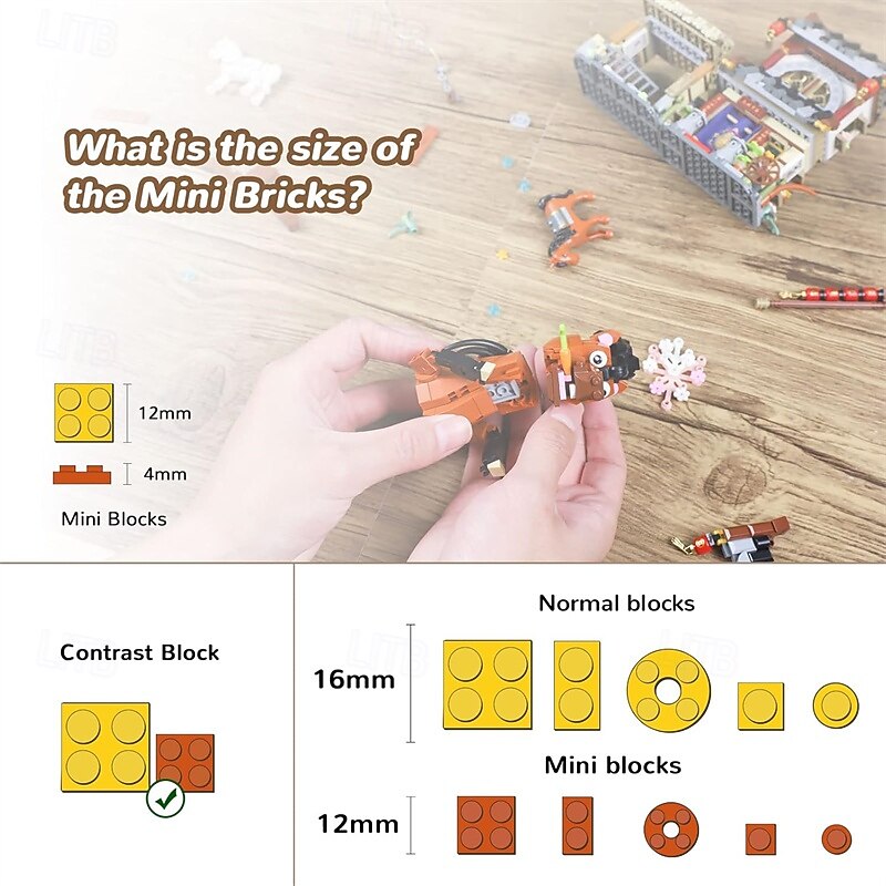 Chinese Street View Ancient Post Station Mini Building Blocks Building Toys Model Set for Girls Boys 6-12 Years Old 997 PCS Simulation Architecture Construction Toy Gift Idea for Adults2