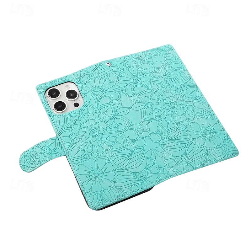 Phone Case For iPhone 17 Pro Max 17 Air 16 15 14 Pro Max Plus 13 12 11 Pro Max Back Cover with Stand Holder with Wrist Strap Card Slot Retro TPU PU Leather2