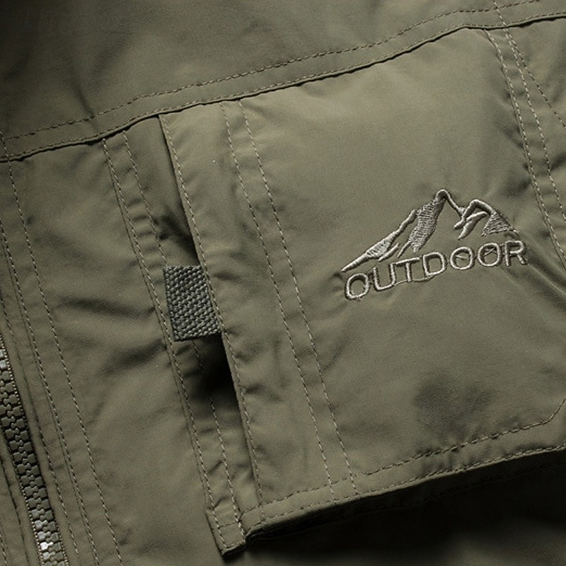 Men's Hiking Vest Sleeveless Vest Outdoor Comfortable Breathable Pocket Nylon Black Army Green Navy Blue Hunting Fishing Climbing4