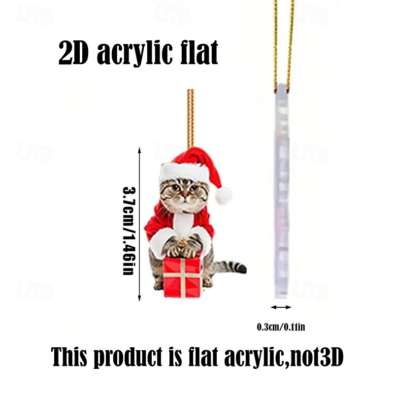 2025 Christmas Panda Countdown Calendar - Acrylic Indoor Decorations - Panda Collectible Baby 2D Ornament Set - Christmas Calendar - 24 Day Countdown Advent Calendar4