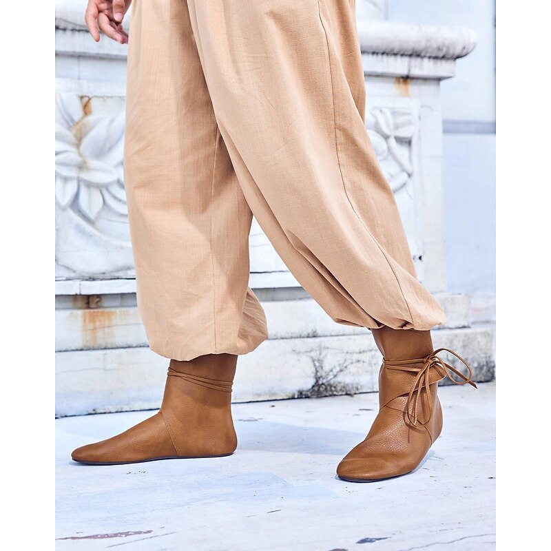 Retro Vintage Medieval Renaissance Shoes Flat Jazz Boots Fancy Dress Men's Women's Celtic Pirate Fantasy Carnival Party Casual LARP Adults' Shoes2