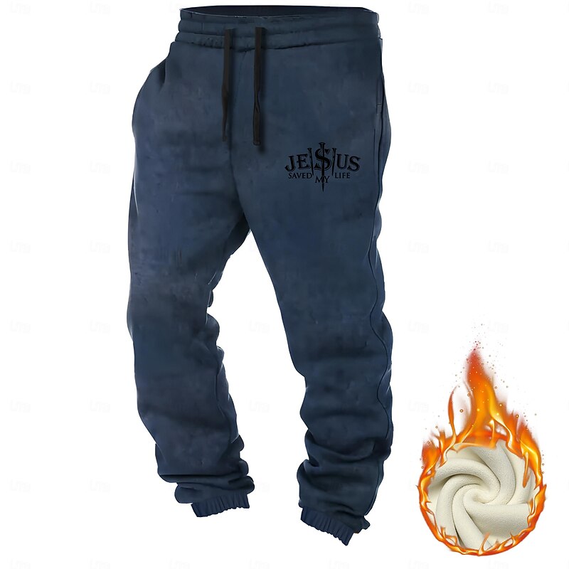 Men's Faith Dress Pants Mid Waist Casual Formal Vacation Street Zipper Pocket Straight Leg Trousers Summer Spring Fall 3D Print Black White Yellow3