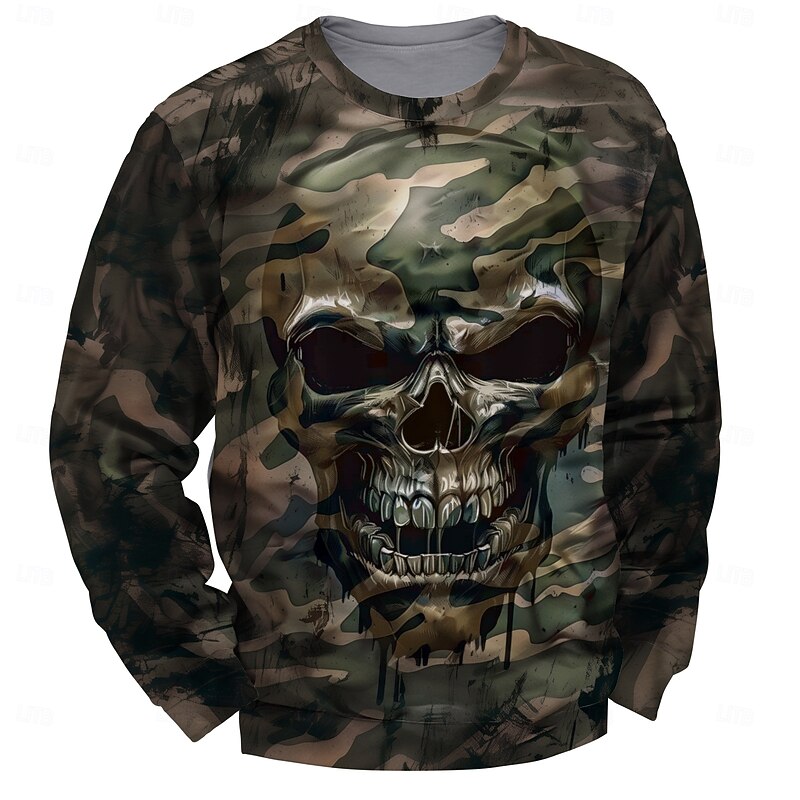 Men's Graphic Dark Sweatshirts Golf Pullover Sweatshirt Long Sleeve Sweatshirt Hooded Vacation Cool Daily Print Vacation Sports Outdoor Going out Printing Winter Spring &  Fall2