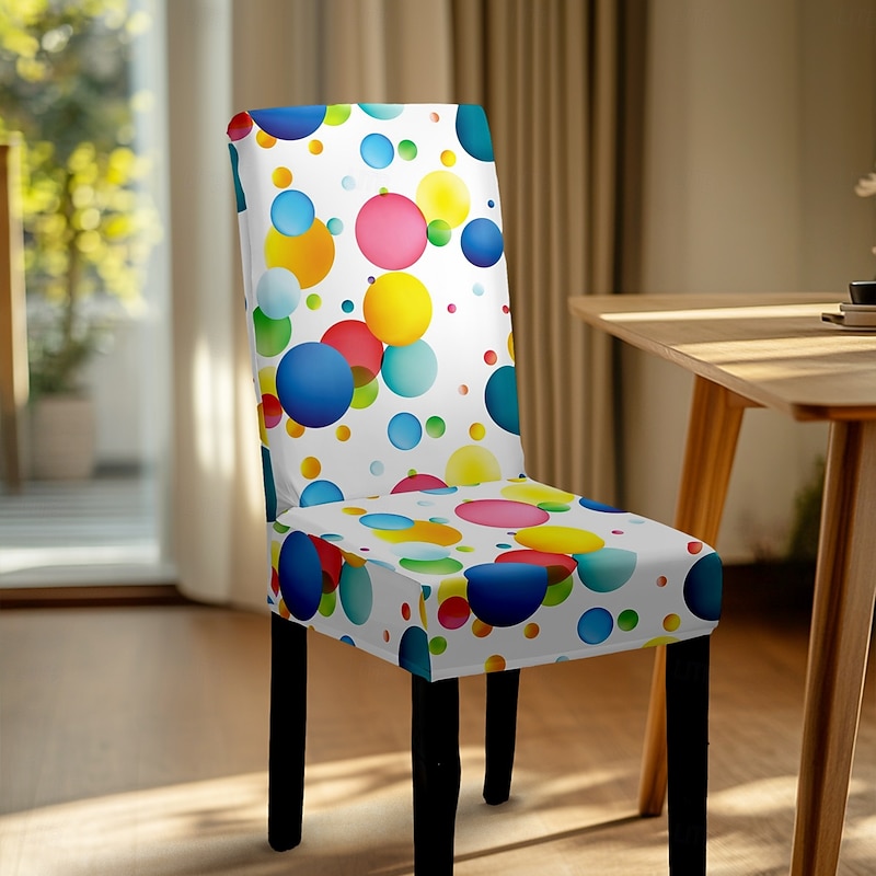 Stretch Floral Office Chair Cover High Back Dining Chair Cover  Stylish Elastic Slipcover for a Snug Fit and Protection of Your Workspace Furniture2