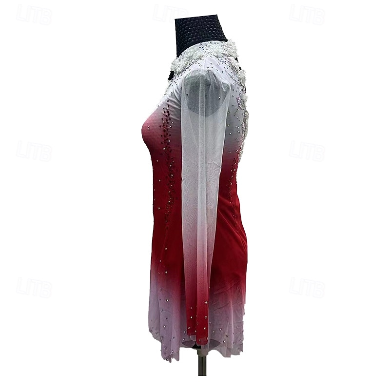 Chinese style figure skating skirt4