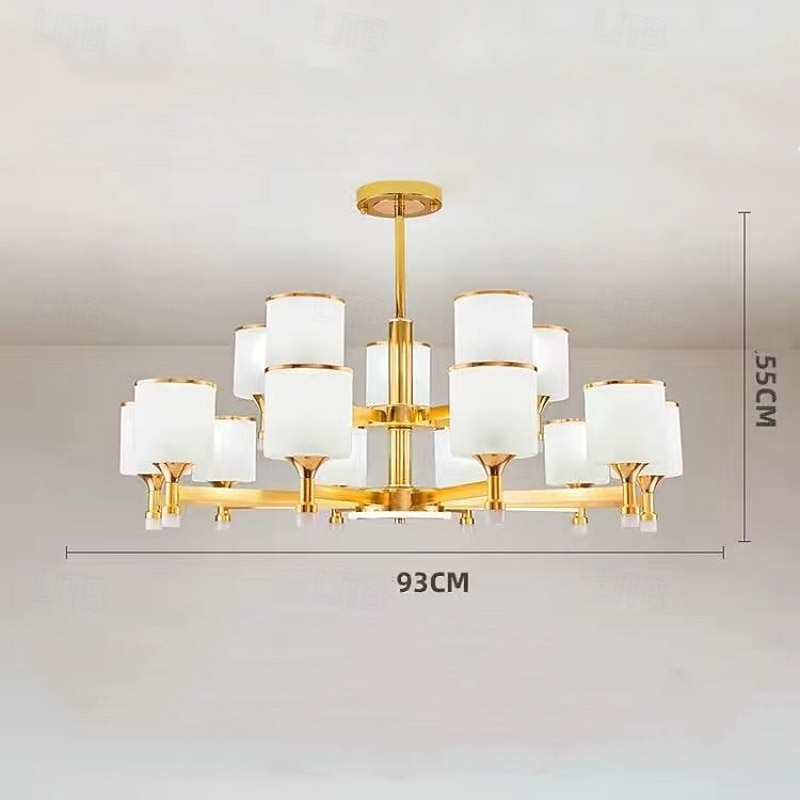 Modern Chandelier Ceiling Light LED Pendant Lights Modern Flush Mount Ceiling Lamp for Dining Room Living Room Black Golden 6/8/10/15-Lights 110-240V4