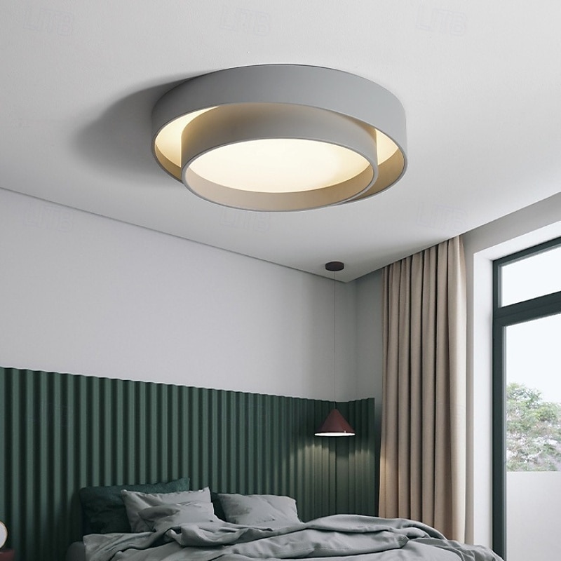 Nordic Modern Led Ceiling Light Simple Flush Mount Ceiling Lamp Stepless Dimming Adjustable Light Color Light Fixture Lighting Lamps