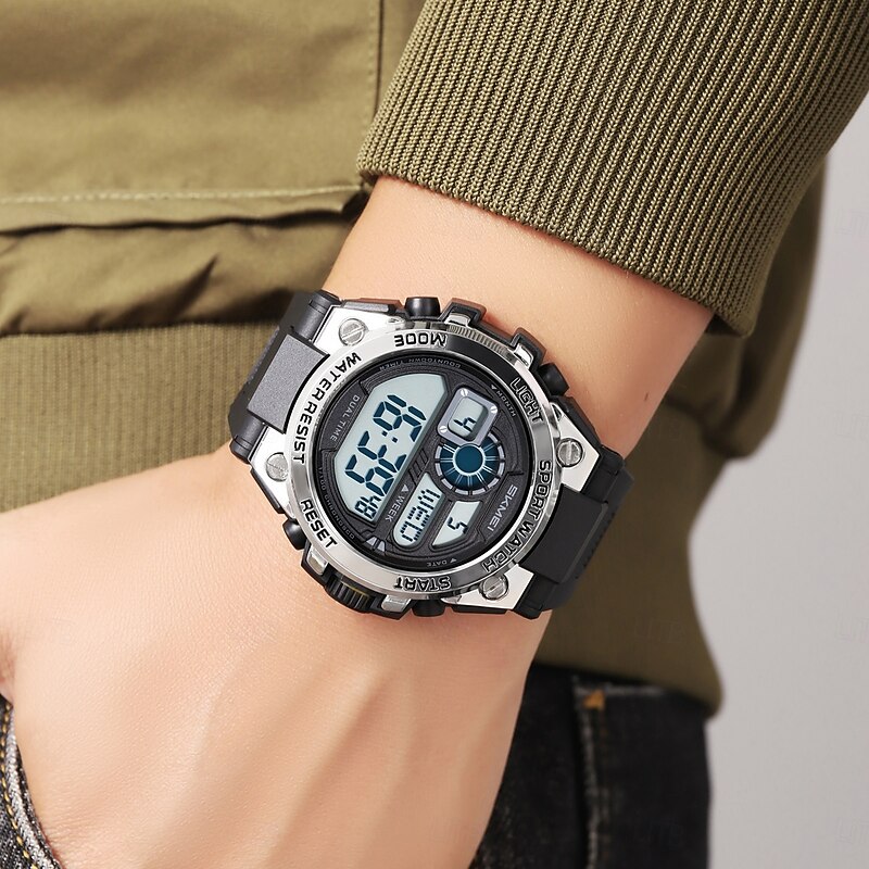SKMEI Army Watch Mens Sports Digital Watches Fashion Luminous Waterproof Clock Military Electronic Wristwatches4