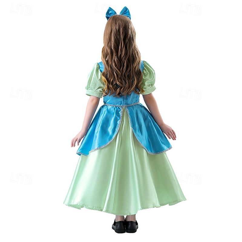Princess Halloween Masquerade Carnival Costume Kid's Girls' Performance Halloween Easy Halloween Costumes Dress Up2