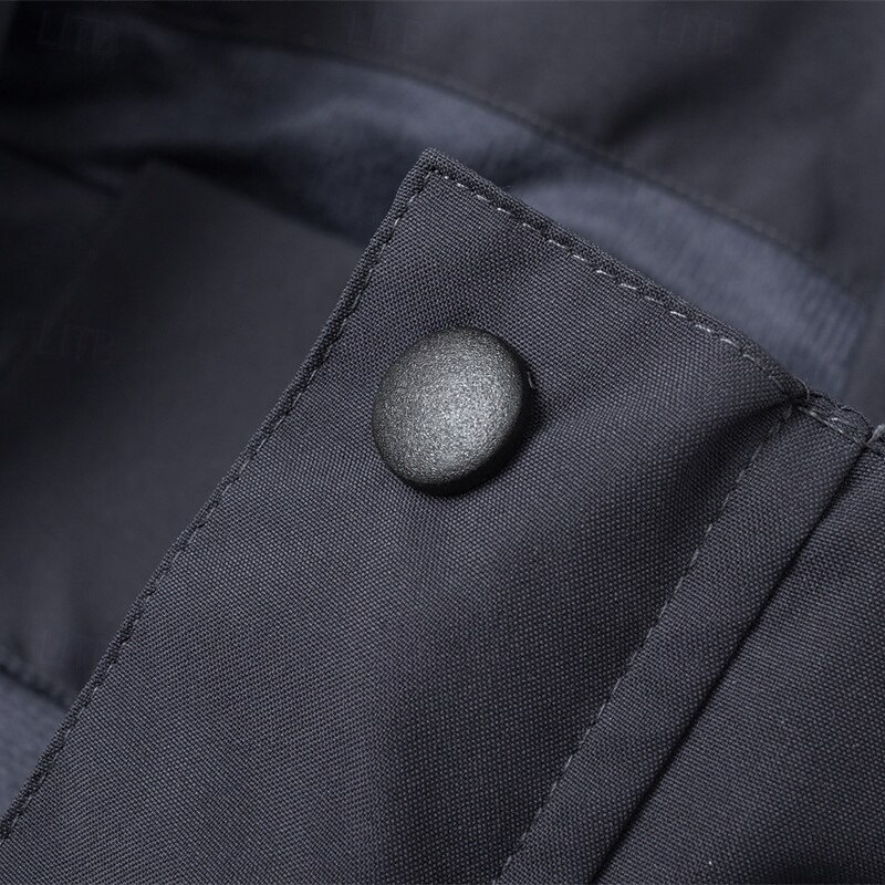 Men's Hoodie Jacket Softshell Jacket Hiking Jacket Outdoor Color Block Windproof Water Resistant Windbreaker Jacket Traveling Black Blue Beige Grey4