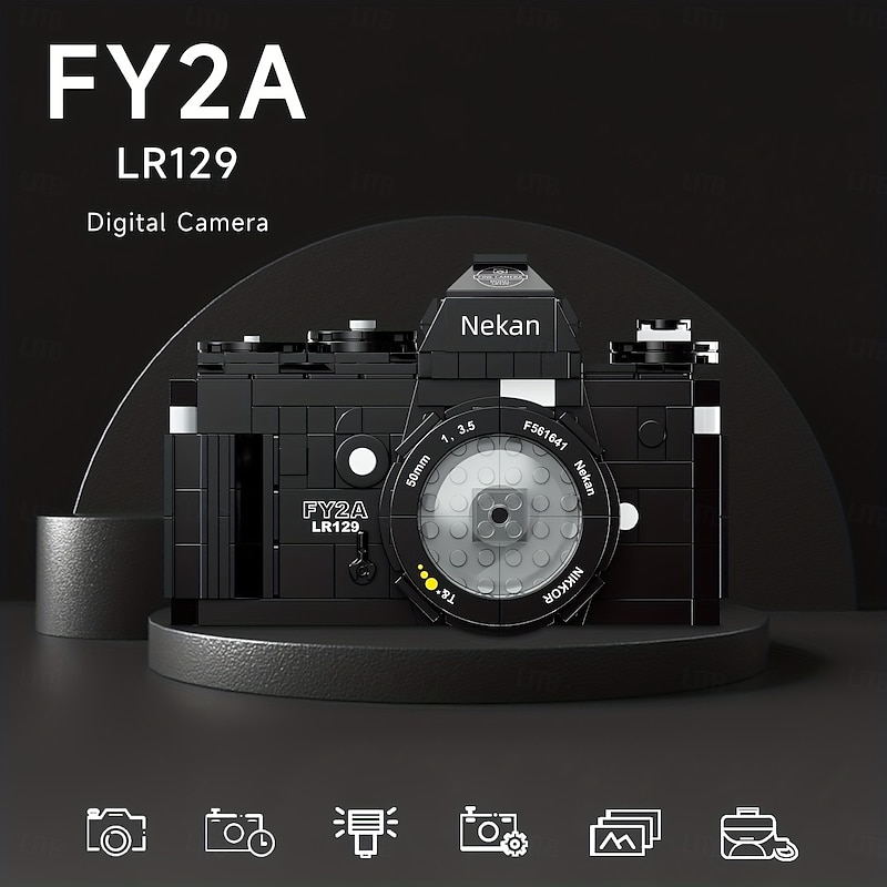 627pcs Miniature Building Blocks SLR Digital Camera Small Particles Building Blocks Creative Three-dimensional Model Gift For Boy Halloween/Thanksgiving Day/Christmas gift2