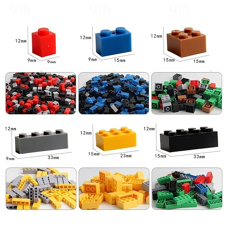 1000-Piece Creative Building Block Set - Classic City Bricks for Kids - Educational & Fun DIY Assembly Toys Easter Gift Christmas Halloween Gift2