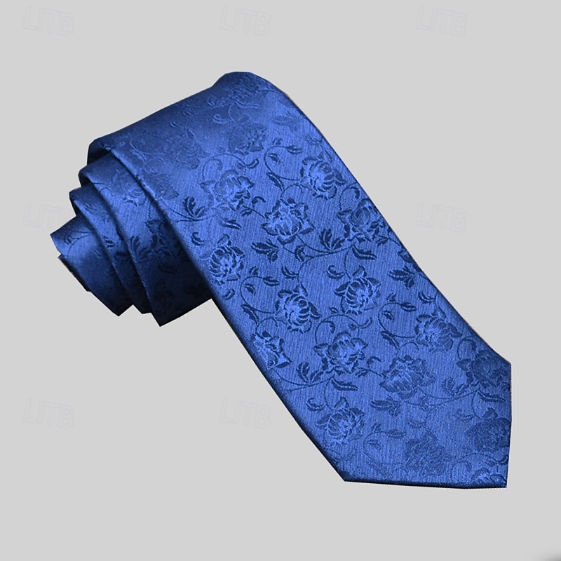 Men's Ties Elegant Vintage Fashion Embroidered Embroidery Floral Formal Wedding Christmas2
