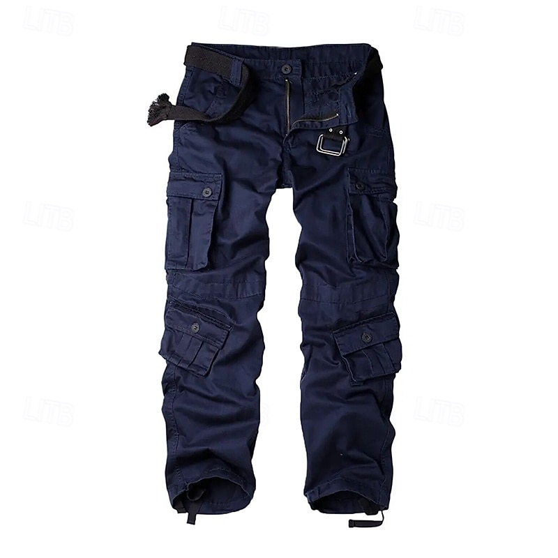 Men's Outdoor Pants Cargo Pants Hiking Pants Trousers Military Camouflage Outdoor Regular Fit Waterproof Quick Dry Breathable Pants / Trousers Black Army Green Cotton Hunting Climbing Camping2