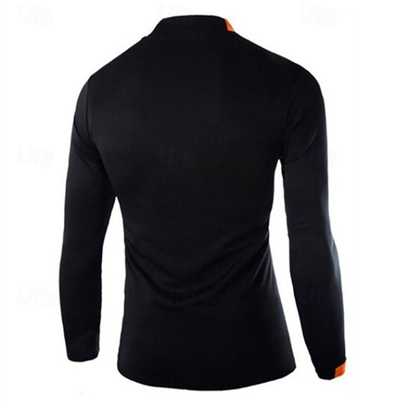 Men's Compression Shirt Athletic Shirt Gym Shirt Fitness Shirt Padded Compression Shirt Long Sleeve Tee Tshirt Casual Athleisure Color Block Quick Dry Soft Breathable Gym Workout Walking Jogging3