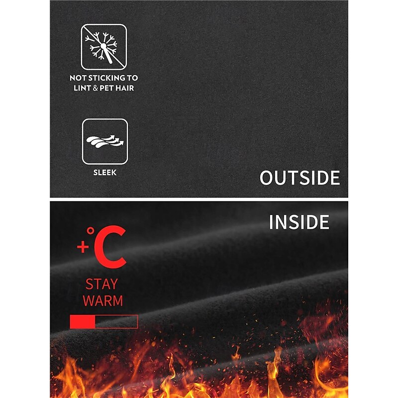 Women's Yoga Pants Fleece Lined Leggings Yoga Leggings with Phone Pocket High Waist Pilates Gym Workout Workout Tights Solid Color Black Burgundy Dark Navy Fleece Fall Winter Sports Activewear3