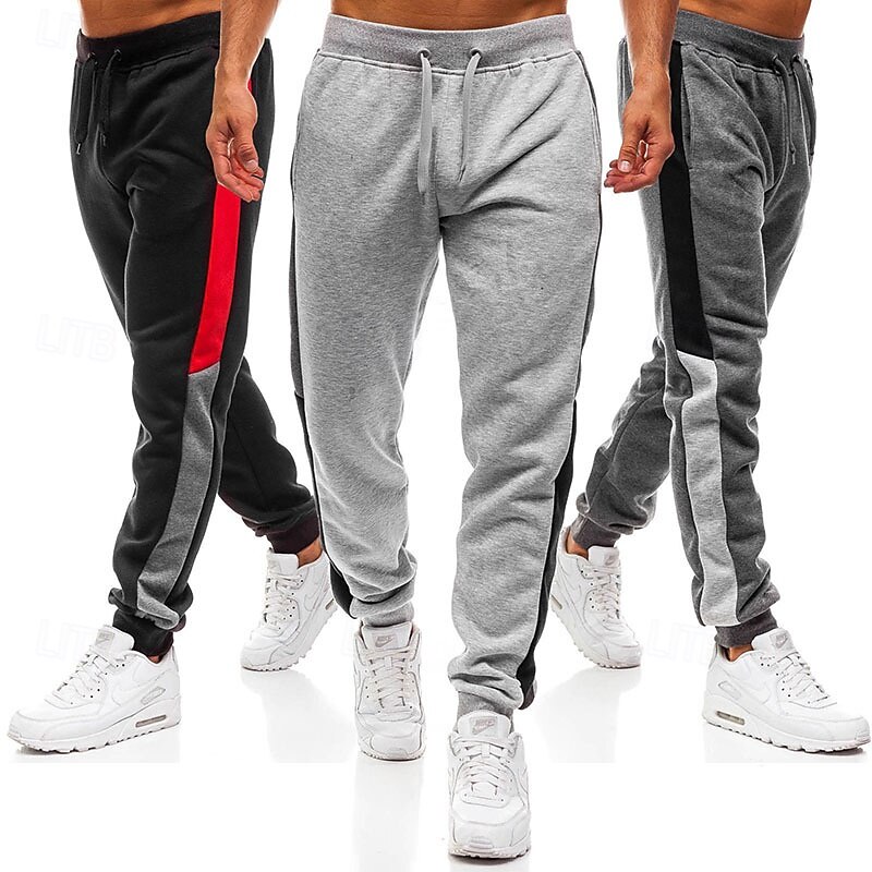 Men's Sweatpants Running Pants Track Pants Pocket Elastic Waistband Pants / Trousers Outdoor Sports & Outdoor Athletic Fall Quick Dry Lightweight Soft Marathon Running Workout Tailored Fit Sportswear