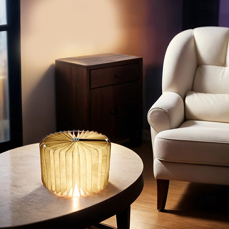 LED Book Night Light. Portable Tri-color Table Lamp,  USB Rechargeable Magnetic Foldable Desk Lamp for Home Decoration3