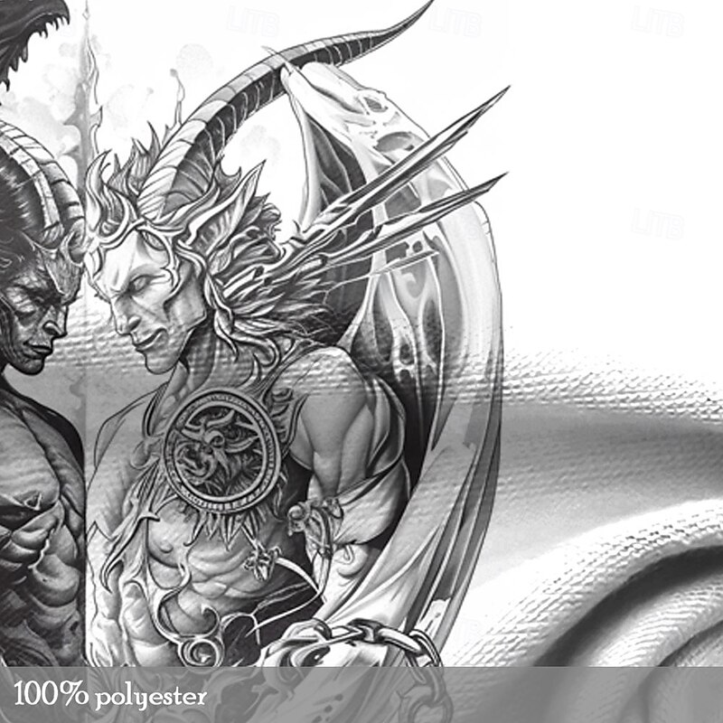 Men's Devil T Shirt Long Sleeve T shirt 3D Print Crew Neck Shirt Fashion Daily Designer Street Casual White 1 White Summer Spring Fall Clothing Apparel S M L XL XXL XXXL3