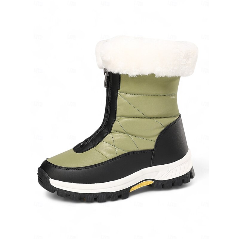 Women's Winter Snow Boots with Faux Fur Lining – Waterproof, Insulated, and Rugged Sole for Cold Weather Outdoor Activities3