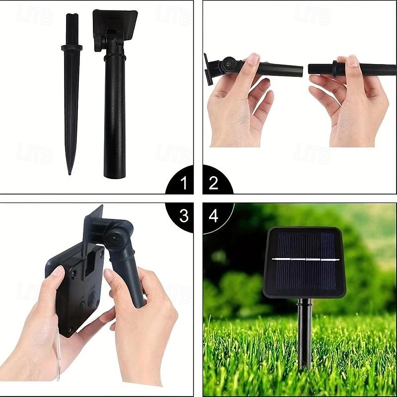 22M 200 Leds Outdoor waterproof solar tube light string, Christmas, New Year, holiday, wedding, courtyard fence, steps, balcony atmosphere decoration light string3