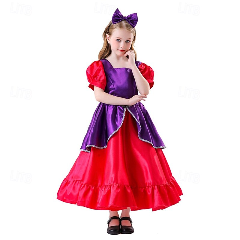 Princess Halloween Masquerade Kid's Girls' Halloween Easy Halloween Costumes Dress Up4