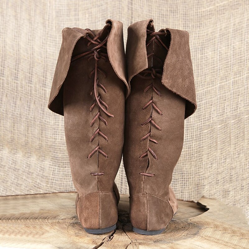 Medieval Renaissance Shoes Fancy Dress Men's Unisex Celtic Pirate Halloween Carnival Masquerade Party / Evening LARP Ren Faire Adults' Shoes2