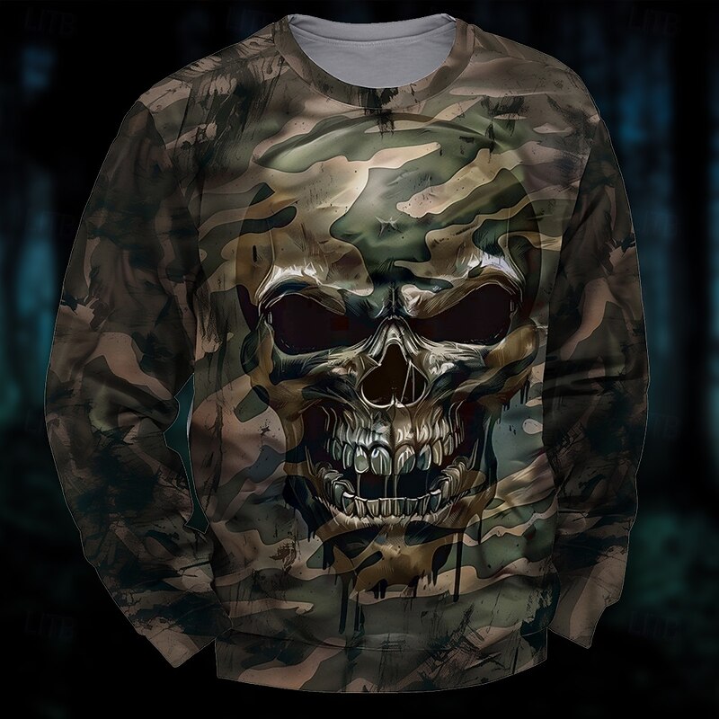 Men's Graphic Dark Sweatshirts Golf Pullover Sweatshirt Long Sleeve Sweatshirt Hooded Vacation Cool Daily Print Vacation Sports Outdoor Going out Printing Winter Spring &  Fall