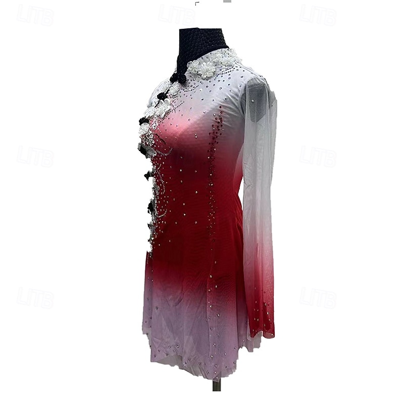 Chinese style figure skating skirt3