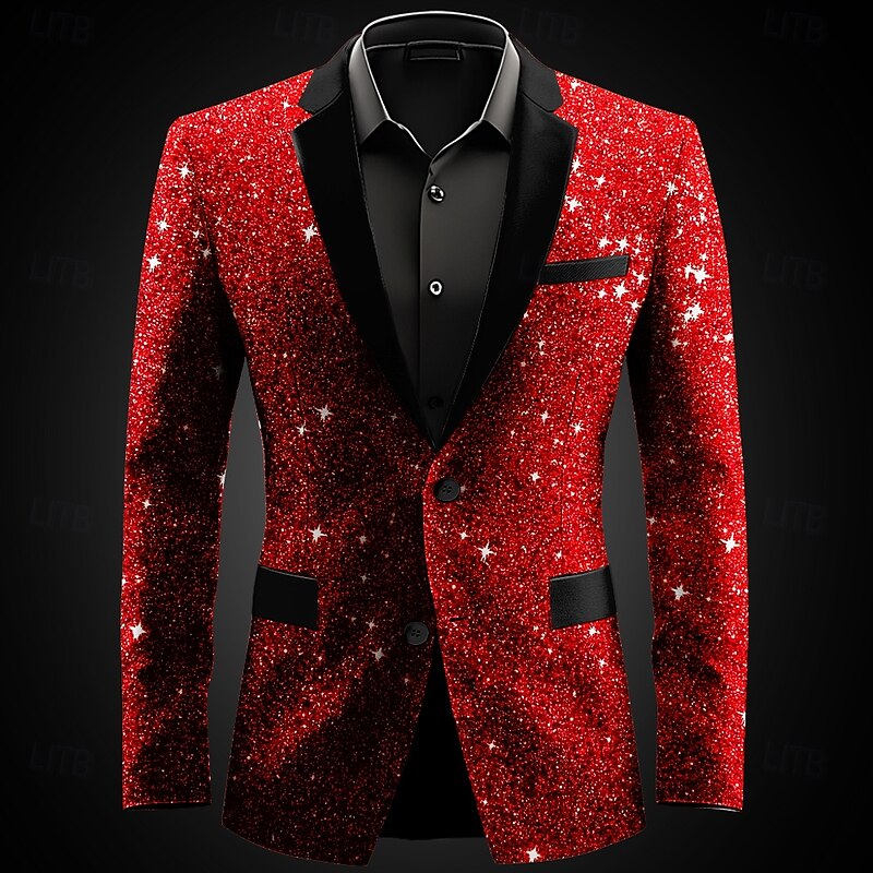 Men's Long Sleeve Turndown Artistic Casual Party Evening Wear Daily Buttons 3D Print Multi Pocket