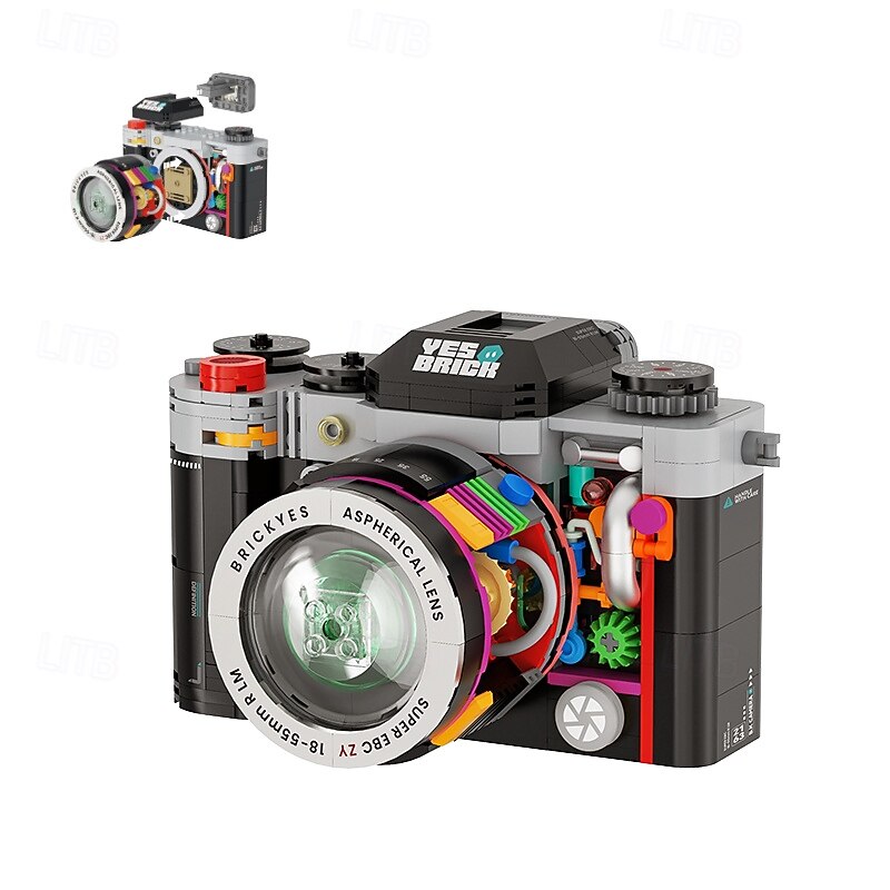 Building Blocks Camera Retro Camera Building Blocks Model Set 556 pcs Digital Camera Building Blocks Kit Vintage Camera Toys Model for Adults Girls Boys Kid Toys2