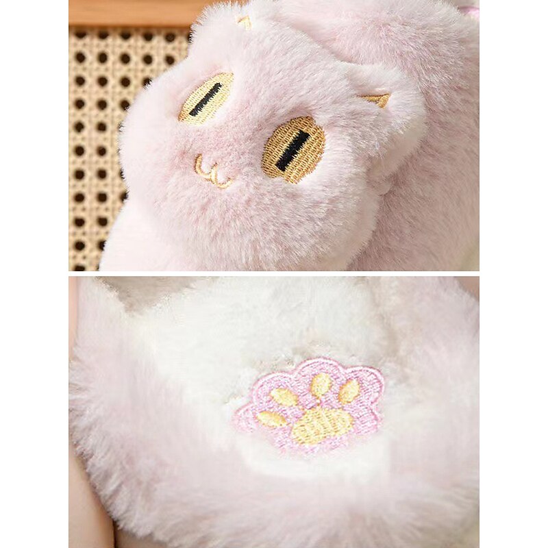 Women's Cozy Plush Cat Slippers – Soft Furry Indoor Home Shoes, Cute Animal Design, Non-Slip Sole, Perfect for Winter Comfort3