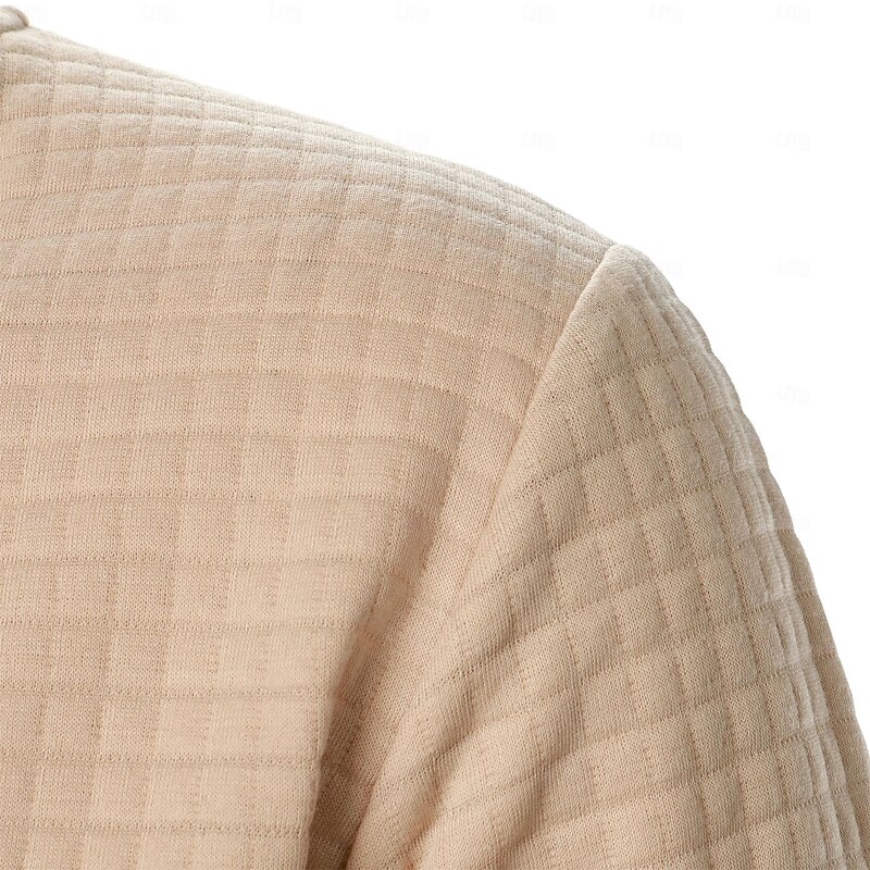 Men's Zip Sweatshirt Sweat Jacket Full Zip Sweatshirt Black White Wine Army Green Navy Blue Standing Collar Plain Pocket Ribbed Textured Sports & Outdoor Daily Holiday Streetwear Casual Spring &  Fall3