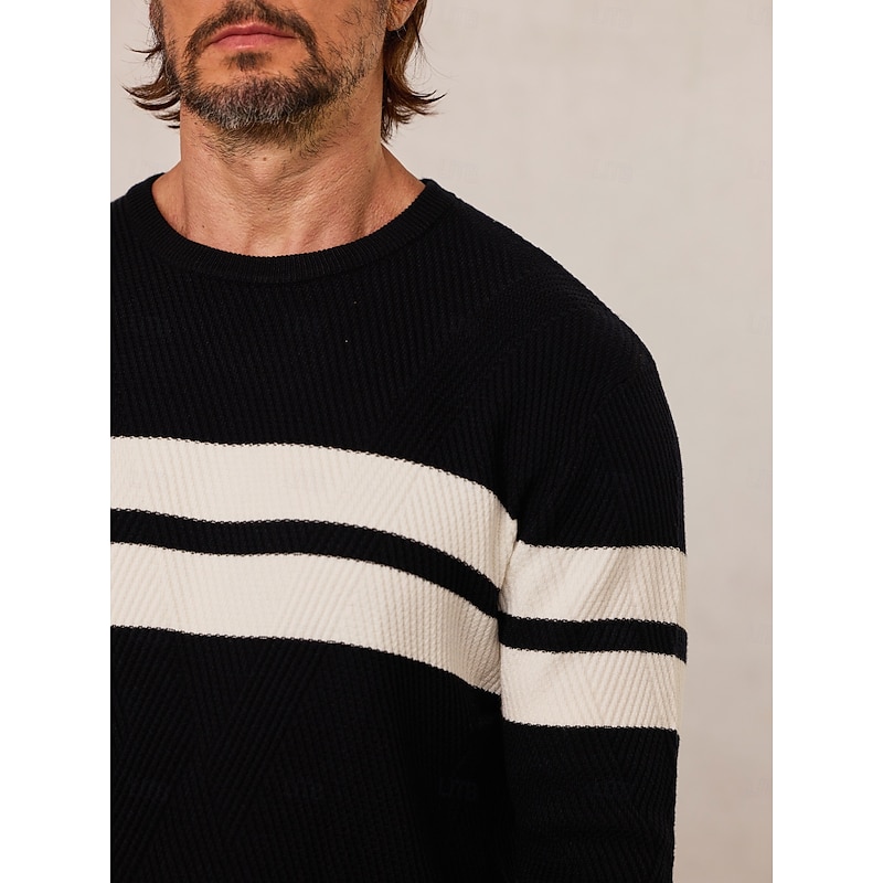 Men's Sweater Black Army Green Long Sleeve Top Golf Attire Clothes Outfits Wear Apparel4