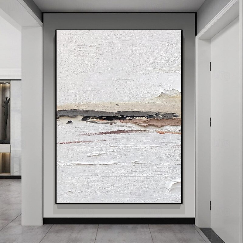 Handpainted Wabi sabi artwork painting Wall Art  oil painting handmade Beige Abstract Painting on Canvas A Pair Beige Texture Wall Art Neutral Abstract Wall Art Boho Wal Decor2