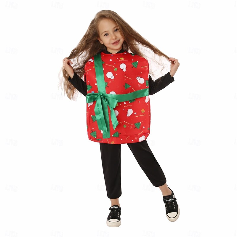 Christmas Gift Party Costume Boys' Girls' Cute Funny Kid's Christmas New Year Christmas Eve Christmas Party Top3
